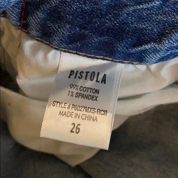 Pistola Distressed Racer Stripe Boyfriend Jeans - Picture 8 of 8